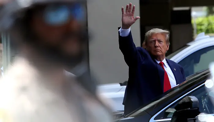 Trump Makes Historic Court Appearance at Federal Courthouse in Miami