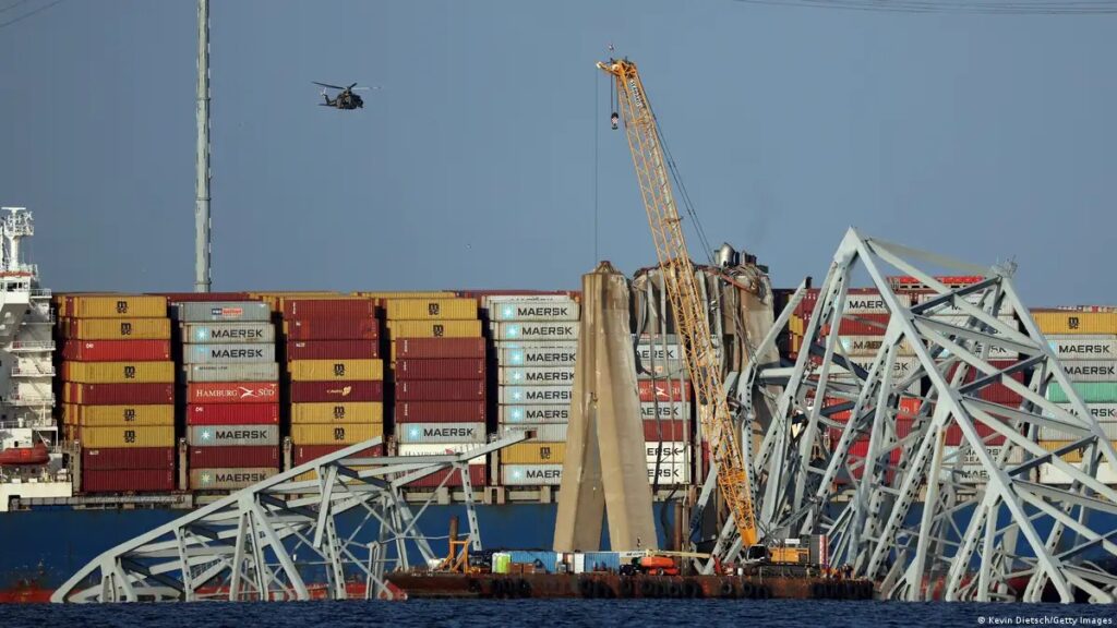 Giant Crane Tackles Key Bridge Chaos: Baltimore's Massive Cleanup Underway!