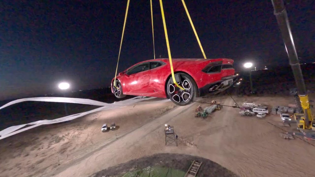 Mr Beast's Challenge: Phase Two - Catching a Falling Lamborghini