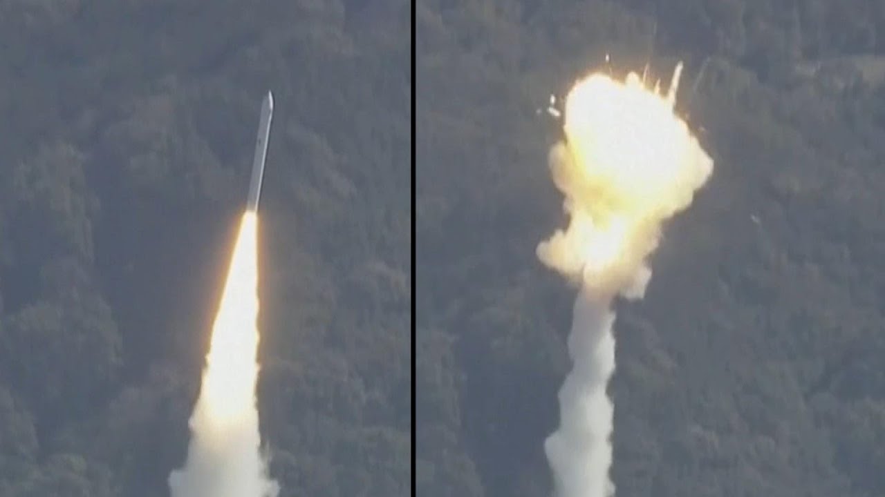 Rocket Explosion Mars Japan's Space Launch Attempt