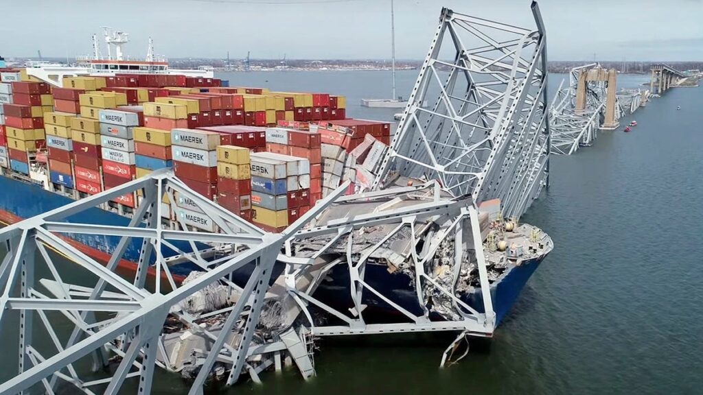 U.S. Army Corps of Engineers Clears Key Bridge Debris After Collapse