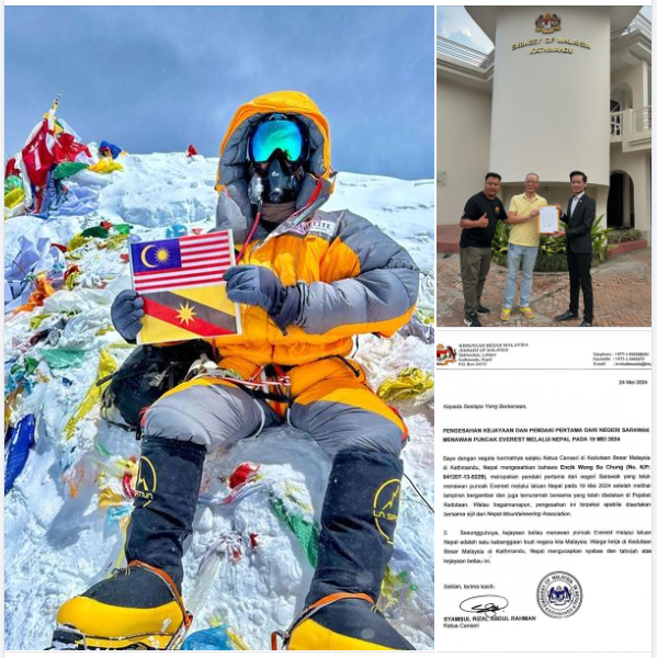 Sarawakian Hero Wong Su Chung Conquers Mount Everest at 60