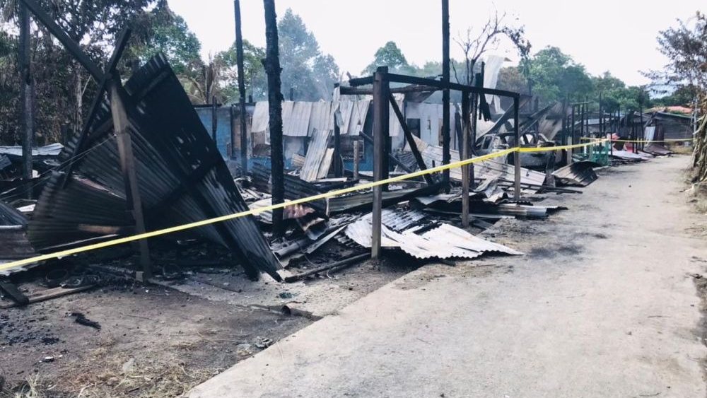 Tragic Fire Destroys Longhouse in Kampung Long Bangan Apoh, Leaving 46 Residents Homeless