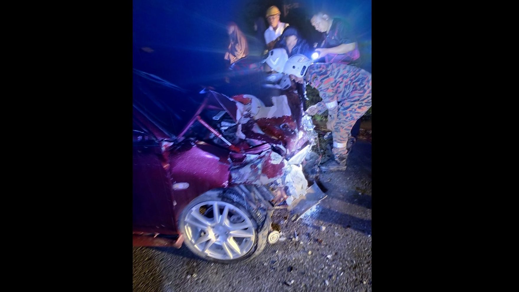 Lawas Car accident Leaves Woman Injured Urgent Response and Road Safety Concerns Arise