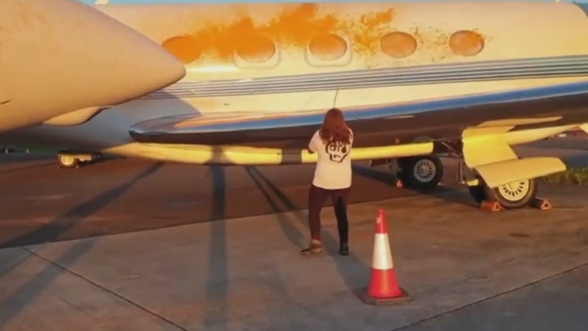 Vandals Target Taylor Swift's Private Jet with Climate Protest