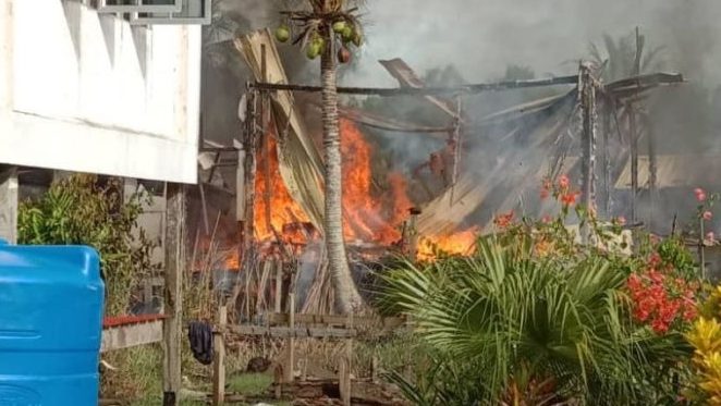 Elderly Man Suffers Burns in Devastating Kampung Bruit House Fire