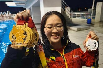 Kelly Yao: Sarawak's New Swimming Queen Shines with Six Gold Medals Worth RM90,000 at SUKMA / Photo Credit - HERRIEY NAHA