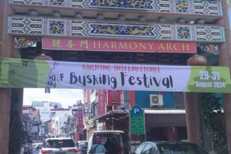 Kuching International Busking Festival 2024 Kicks Off with Vibrant Performances / Photo Credit : New Sarawak Tribune