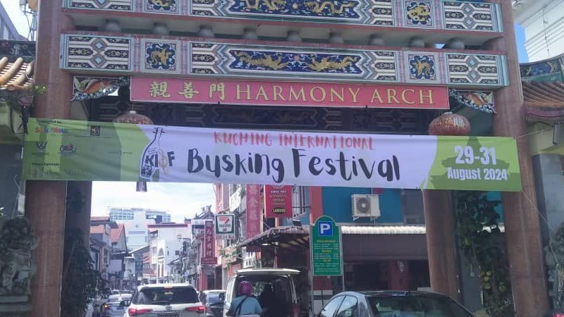 Kuching International Busking Festival 2024 Kicks Off with Vibrant Performances / Photo Credit : New Sarawak Tribune