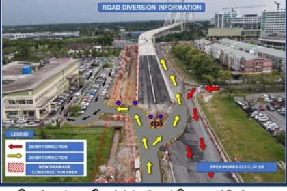 Major Road Diversion Near Bintulu Polyclinic Junction from September 3 to December 31