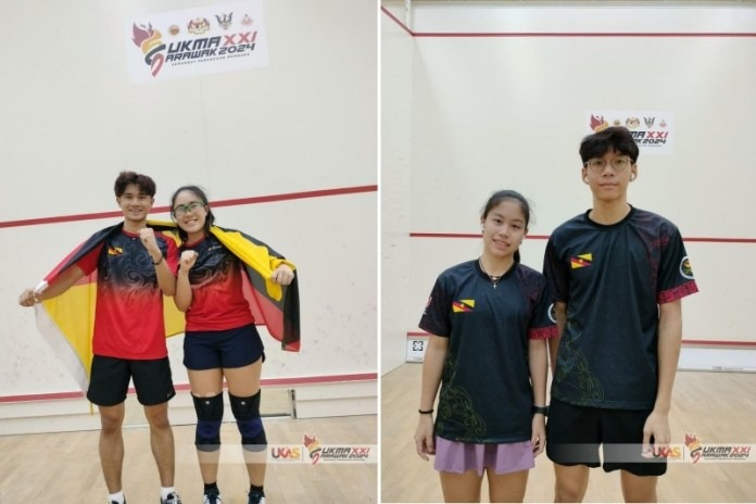 Sarawak Shines at SUKMA 2024 Gold and Bronze in Mixed Doubles Squash