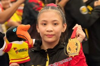 Sarawak’s Golden Triumph Gymnast Cassandra Lavigne Shelden Bags 76th SUKMA XXI Gold Medal / Photo Credit - Sarawak Update