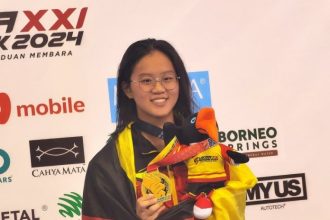 Sarawak’s Swimming Star Kelly Teo Clinches Fifth Gold at Sukma 2024, Eyes More Medals!