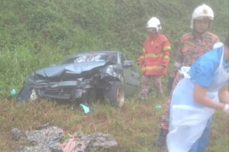 Soldier Injured in Early Morning Self-Inflicted Accident in Bau / Photo Credit : Sarawak Update