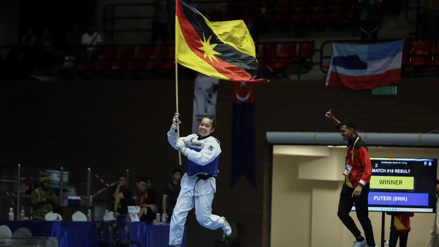 Sukma 2024 Sarawak Taekwondo Athletes Strike Gold with Four Victories