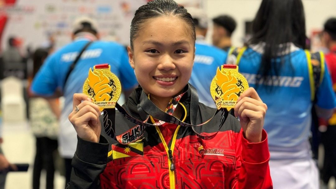 Unstoppable Stephanie Ngu Clinches Third Gold in Wushu, Securing Fourth Gold for Sarawak at Sukma XXI