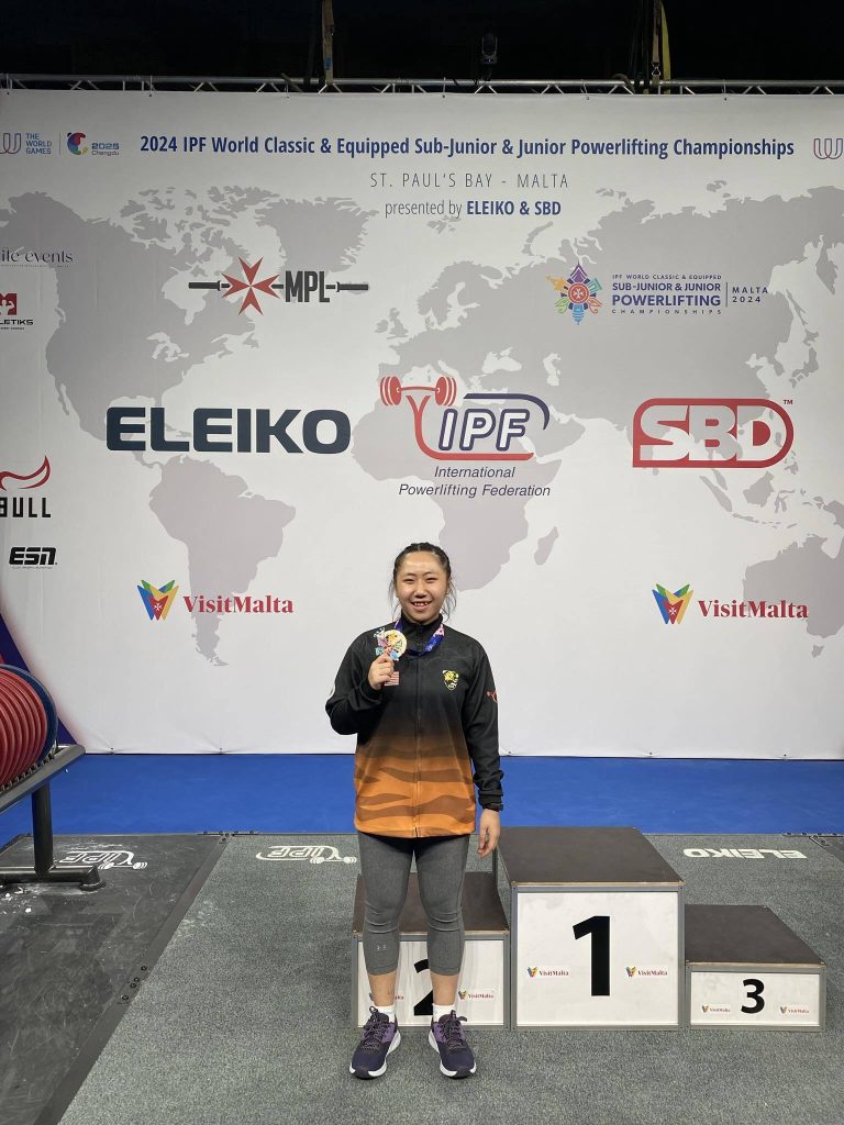 Abrienda Chan Sarawak’s Powerlifting Prodigy Shines at IPF World Championship Despite Challenges