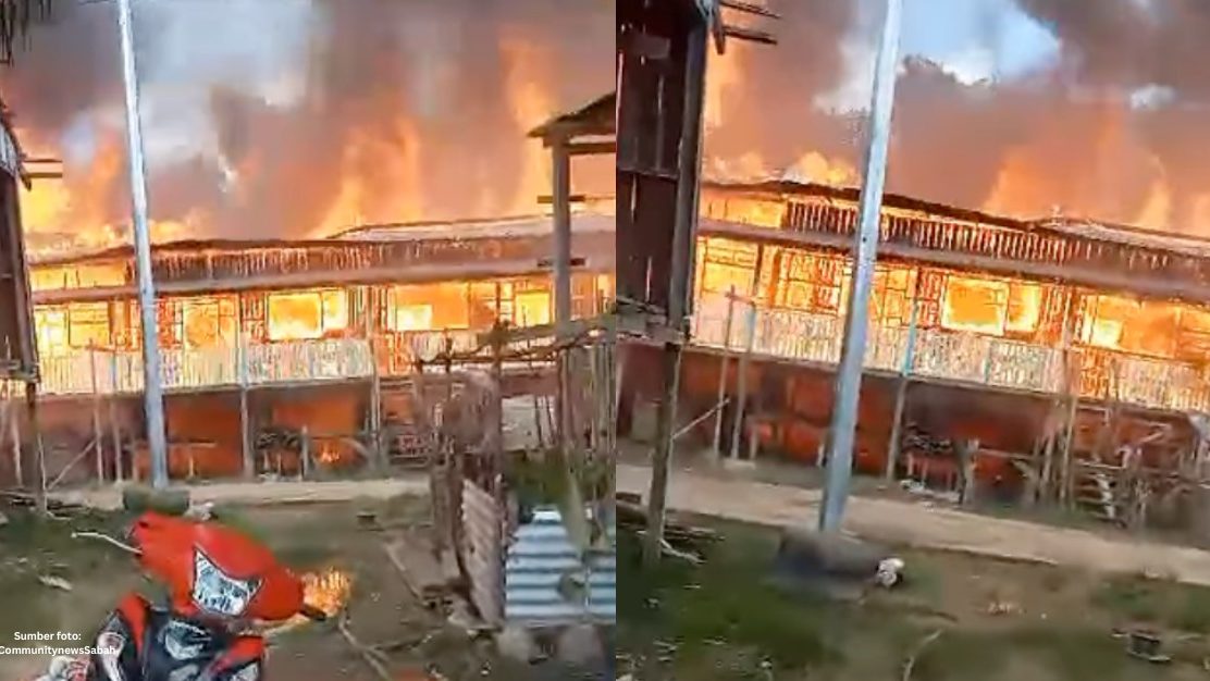 Breaking News Long Nyirok Longhouse in Tinjar Baram Devastated by Fire