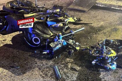 Foreign Man Killed in Tragic Motorcycle and Myvi Collision in Kuching