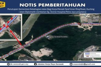 Temporary Partial Road Closure on Jalan Diplomatik for Upgrading Works from September 13 to October 13