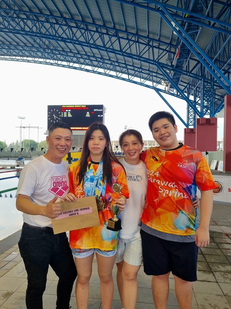 Chereen Ngo Yirui Breaks Records with 16 Golds at Sarawak Swimming Championship 2024