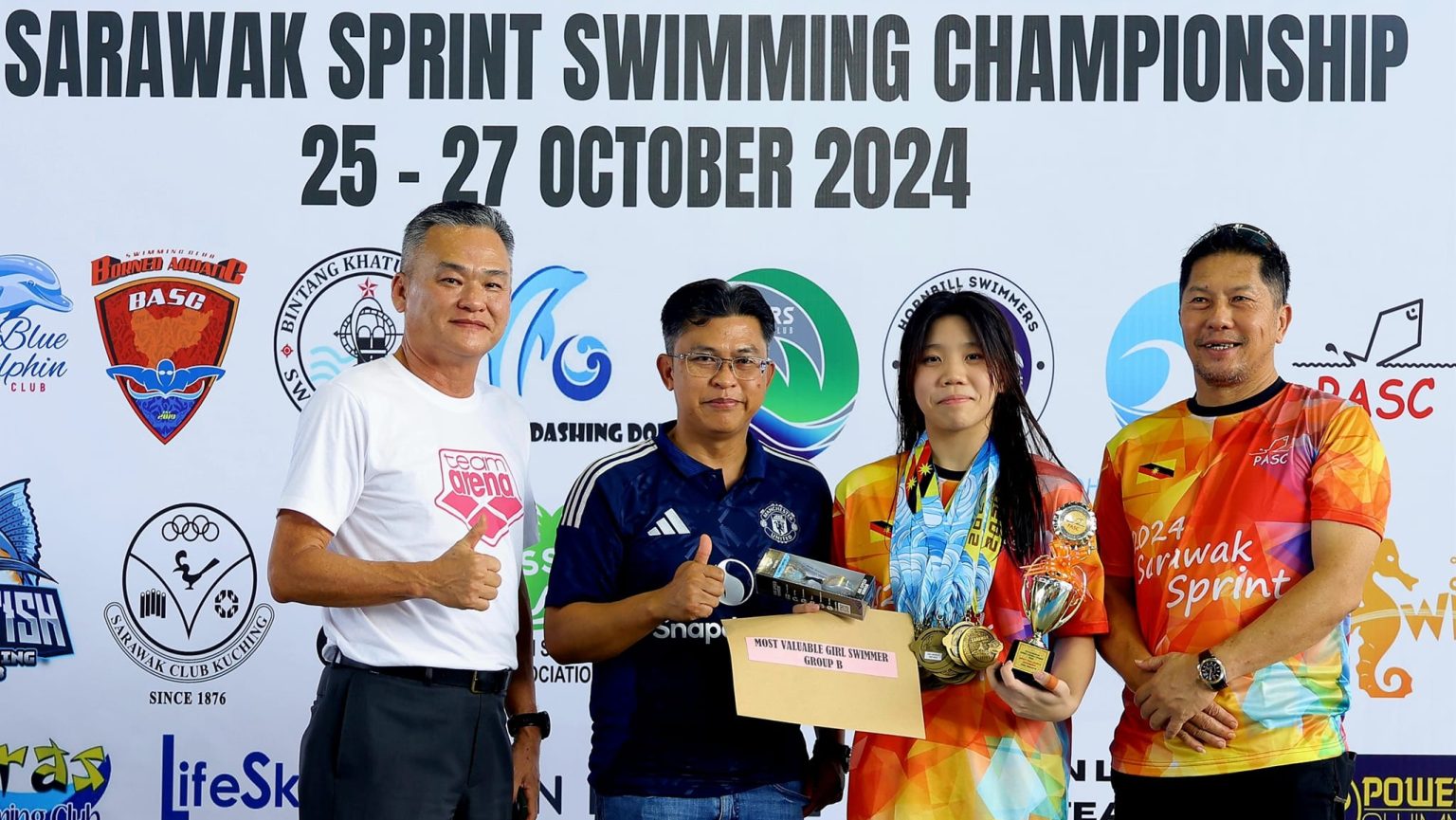 Chereen Ngo Yirui Breaks Records with 16 Golds at Sarawak Swimming Championship 2024