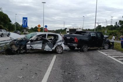 Elderly Man Killed, Two Injured in Jalan Mukah-Selangau Crash