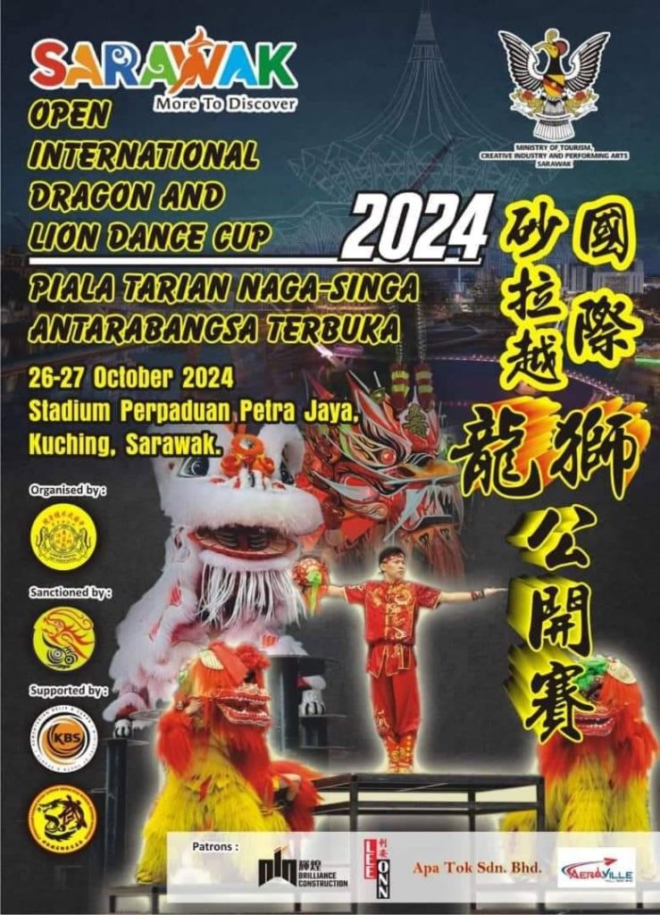 Experience the Sarawak Open International Dragon & Lion Dance 2024!