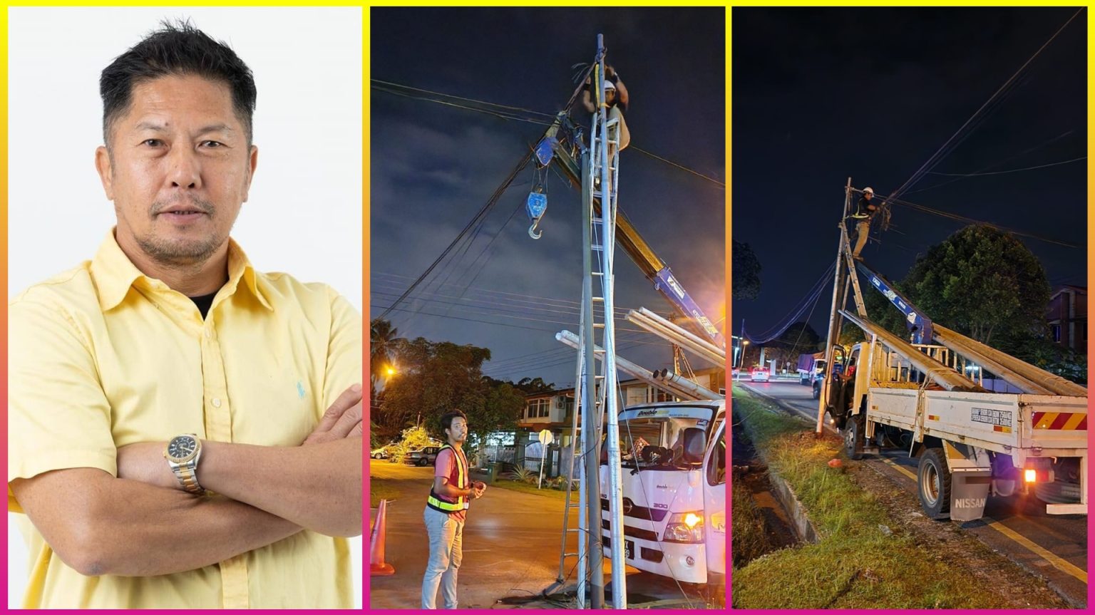 Kapitan Tan Kun Gee Thanks Telekom Malaysia for Swift Response to Fallen Cable Incident