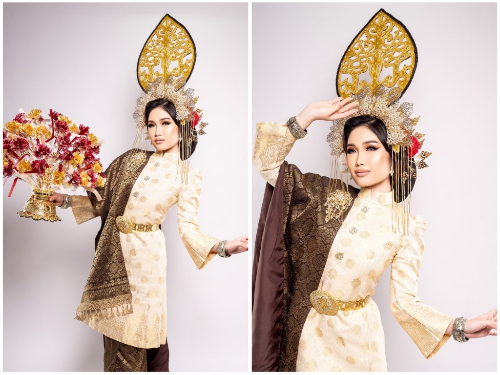 Lee Min Qi at Miss Globe 2024 Semi-Finals with ‘Sembah Tamu’ Costume!