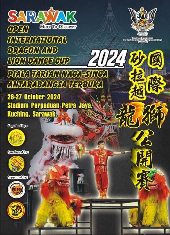 Sarawak Set to Host International Dragon & Lion Dance Cup 2024, Inviting Global Audiences to Kuching