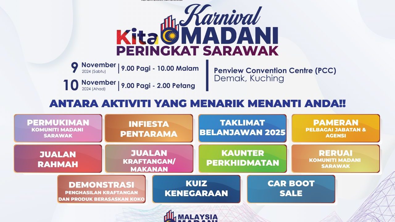 Exciting MADANI Sarawak Carnival Sales, Shows, and Fun Await in Kuching