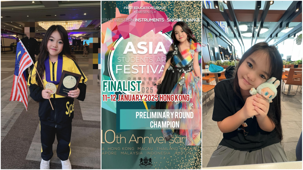 Kuching’s Rising Star Taylor Louise Advances to Asia Students Art Festival Finals!