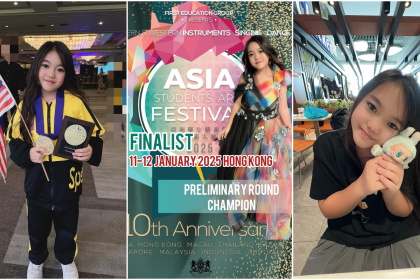 Kuching’s Rising Star Taylor Louise Advances to Asia Students Art Festival Finals!