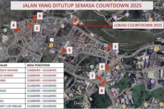 Roads Closed for Countdown 2025 in Kuching: Plan Your Journey Ahead