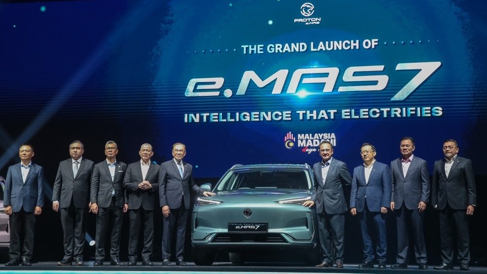 Proton e.MAS 7 Electric Vehicle Launched by PM Anwar Prices Start at RM109,800