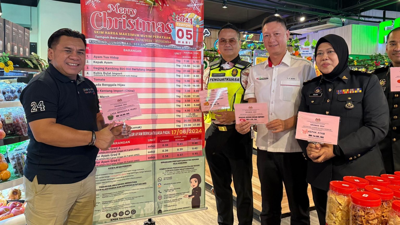 Sarawak Enforces 5-Day Festive Price Control for Christmas 2024