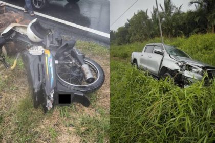 Tragic Collision in Mukah: Elderly Motorcyclist Dies in Road Accident