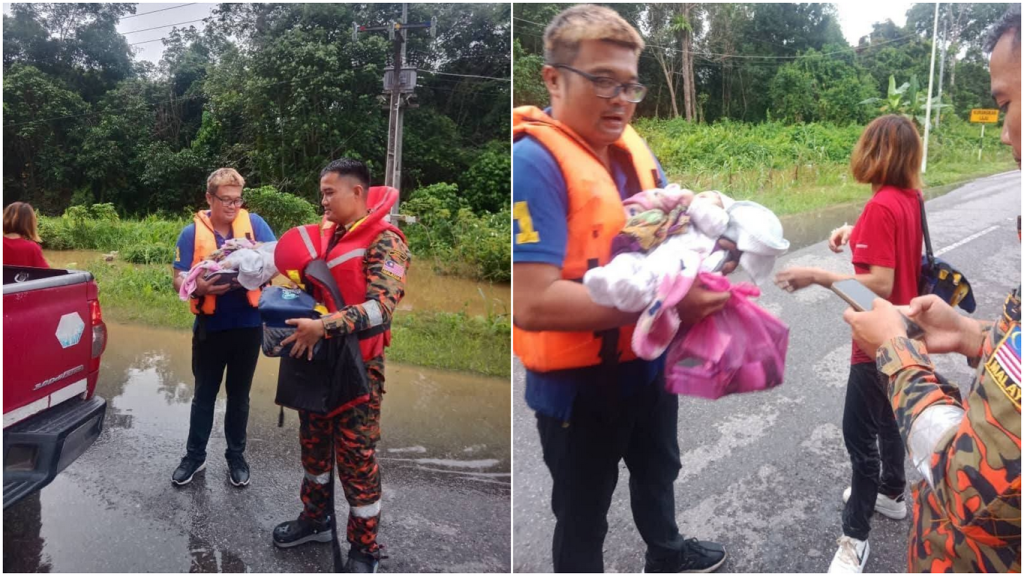 Bomba Rescues Flood-Stranded Family at Jalan Lukut-Penyulau