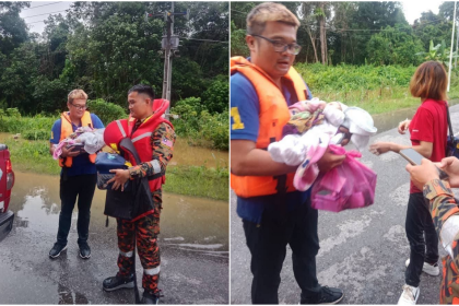 Bomba Rescues Flood-Stranded Family at Jalan Lukut-Penyulau