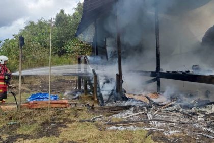 Family Home in Kampung Telok Bulat Reduced to Ashes in Fire