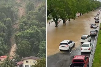 Miri Hit by Landslides and Flash Floods After Heavy Rainfall