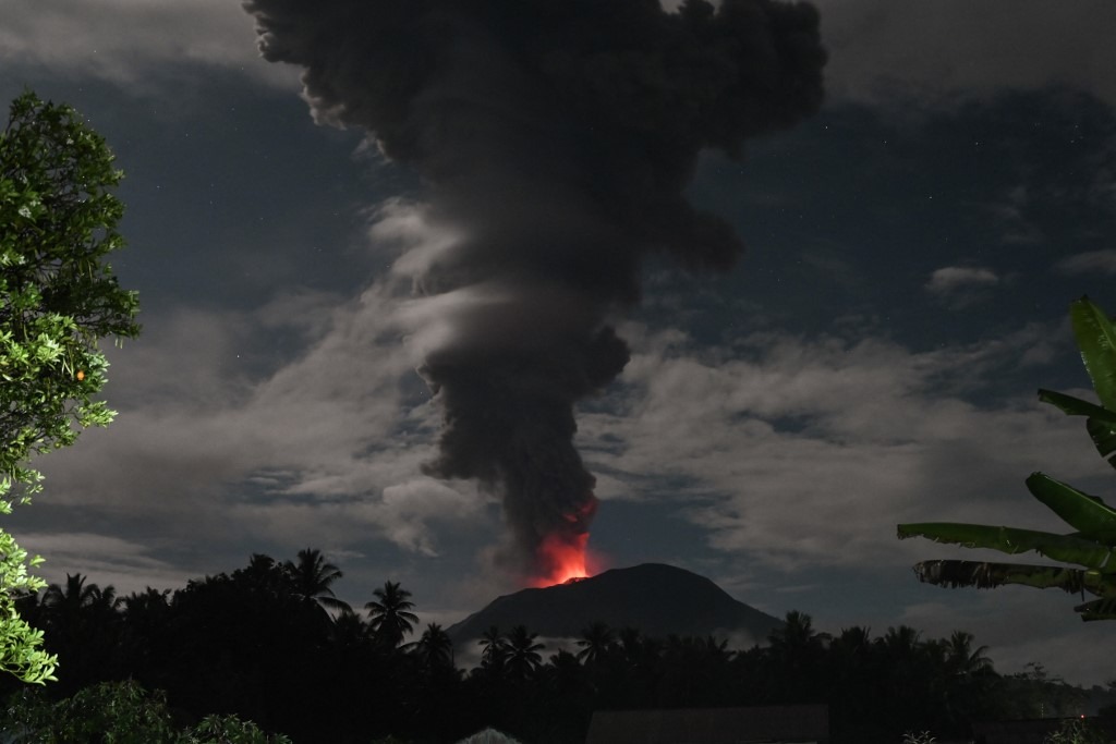 Mount Ibu Eruption Lava and Ash Soar Over Indonesia’s Halmahera