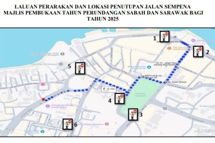 Six Roads to Close for Sabah & Sarawak Legal Year Parade Tomorrow