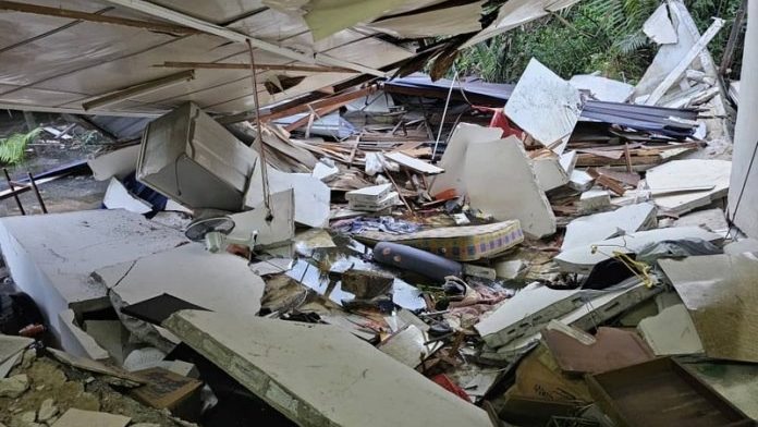 Tragic House Collapse in Kuching Claims Life, Police Seek Public's Help