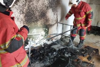 Fire Destroys Rental Room at Jalan Wan Alwi Shop Lot, No Casualties Reported